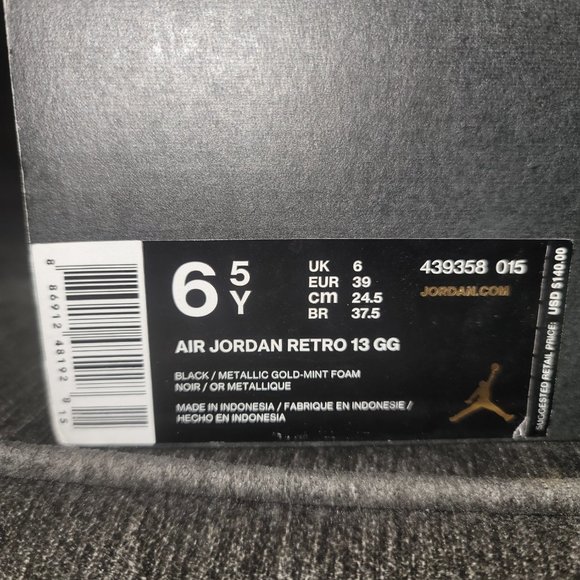 Air jordan Retro 13 GG 6.5 Y - Picture 3 of 7